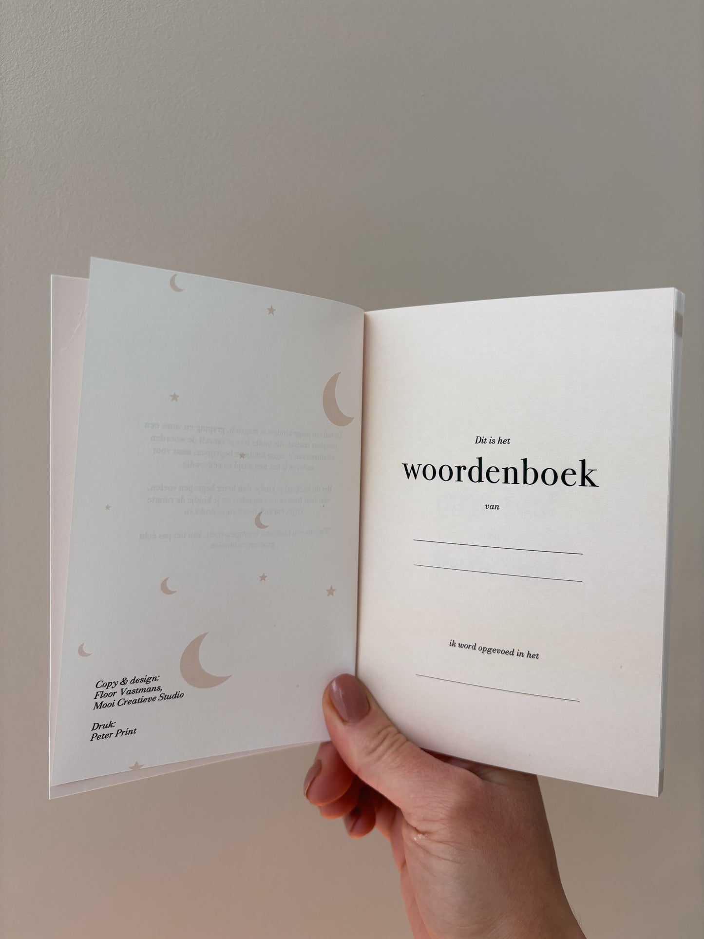 Woordenboek pagina binnenkant