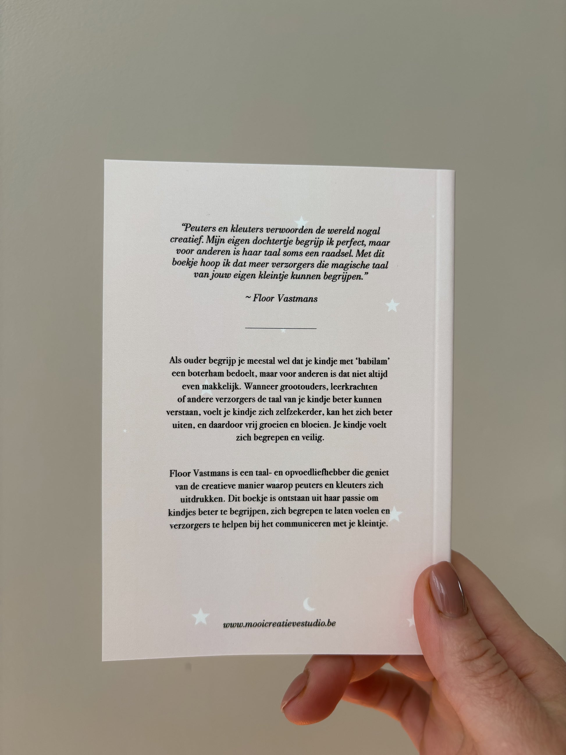 Achterkant woordenboek voor peuters en kleuters